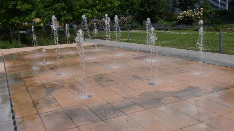 Fountain at the Diakonissen Hospital