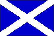 Scottisch Flag: St. Andrew's Cross